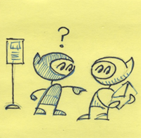 the comic panel with ninja on the left and ninja on the right